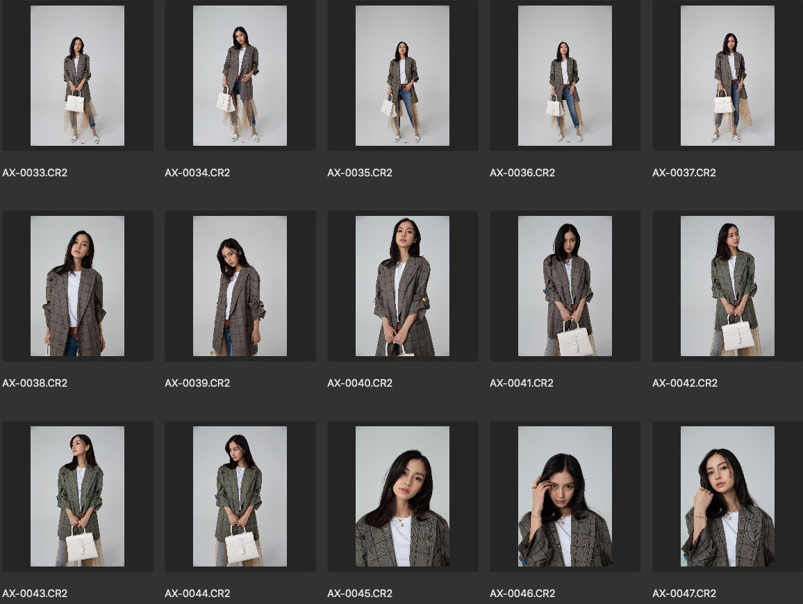 服装人像修图CR2练习素材 明星生图 Angelababy(杨颖)棚拍 第2组