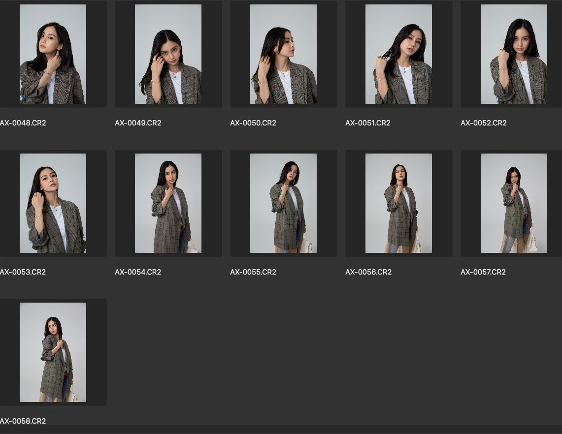 服装人像修图CR2练习素材 明星生图 Angelababy(杨颖)棚拍 第2组